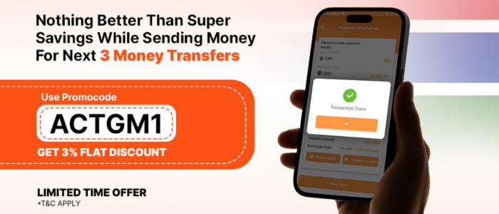send money to gambia at discount and save your hard earned money